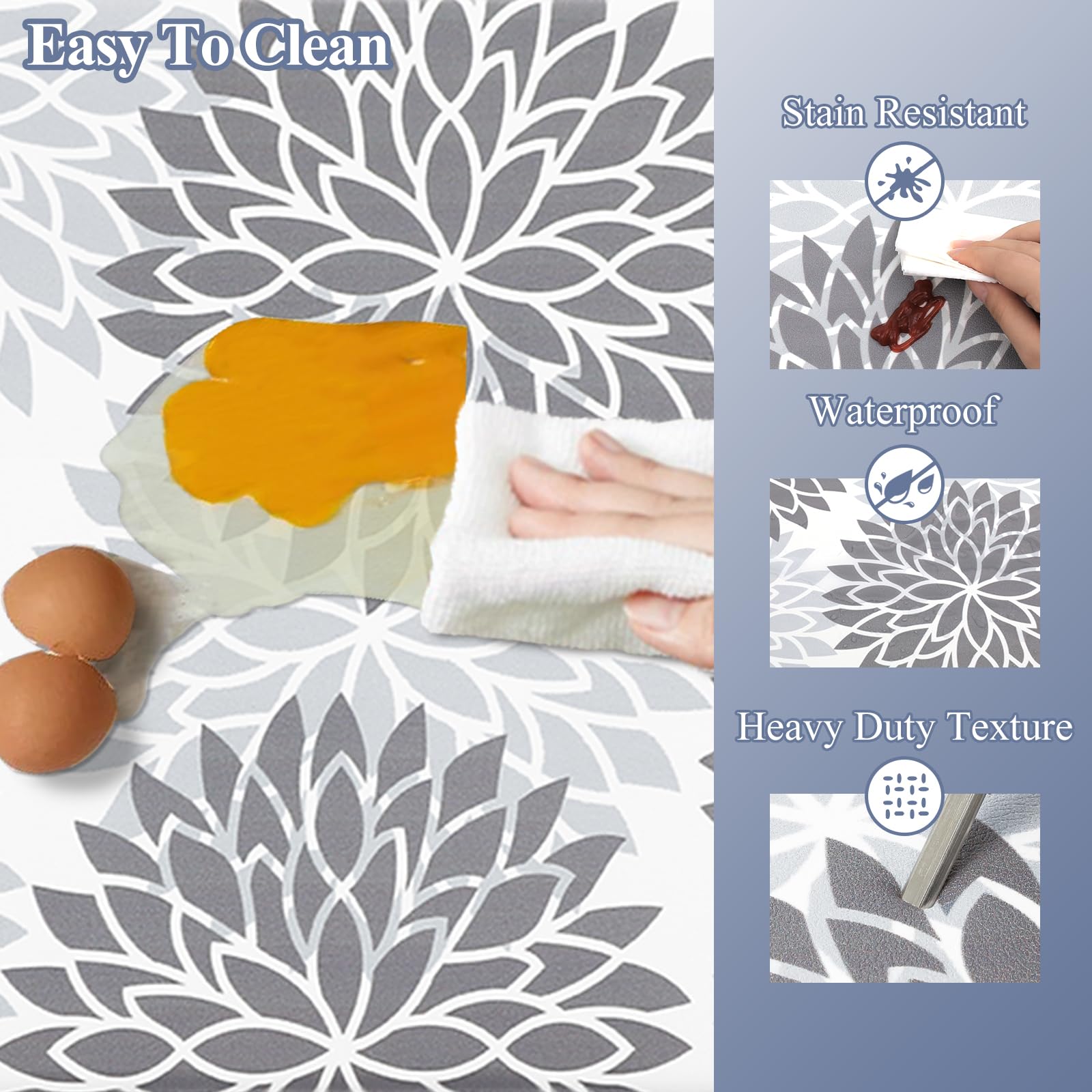 Hebe Anti Fatigue Kitchen Rug Sets 2 Piece Non Slip Kitchen Mats For Floor Cushioned Kitchen Rugs And Mats Waterproof Comfort St